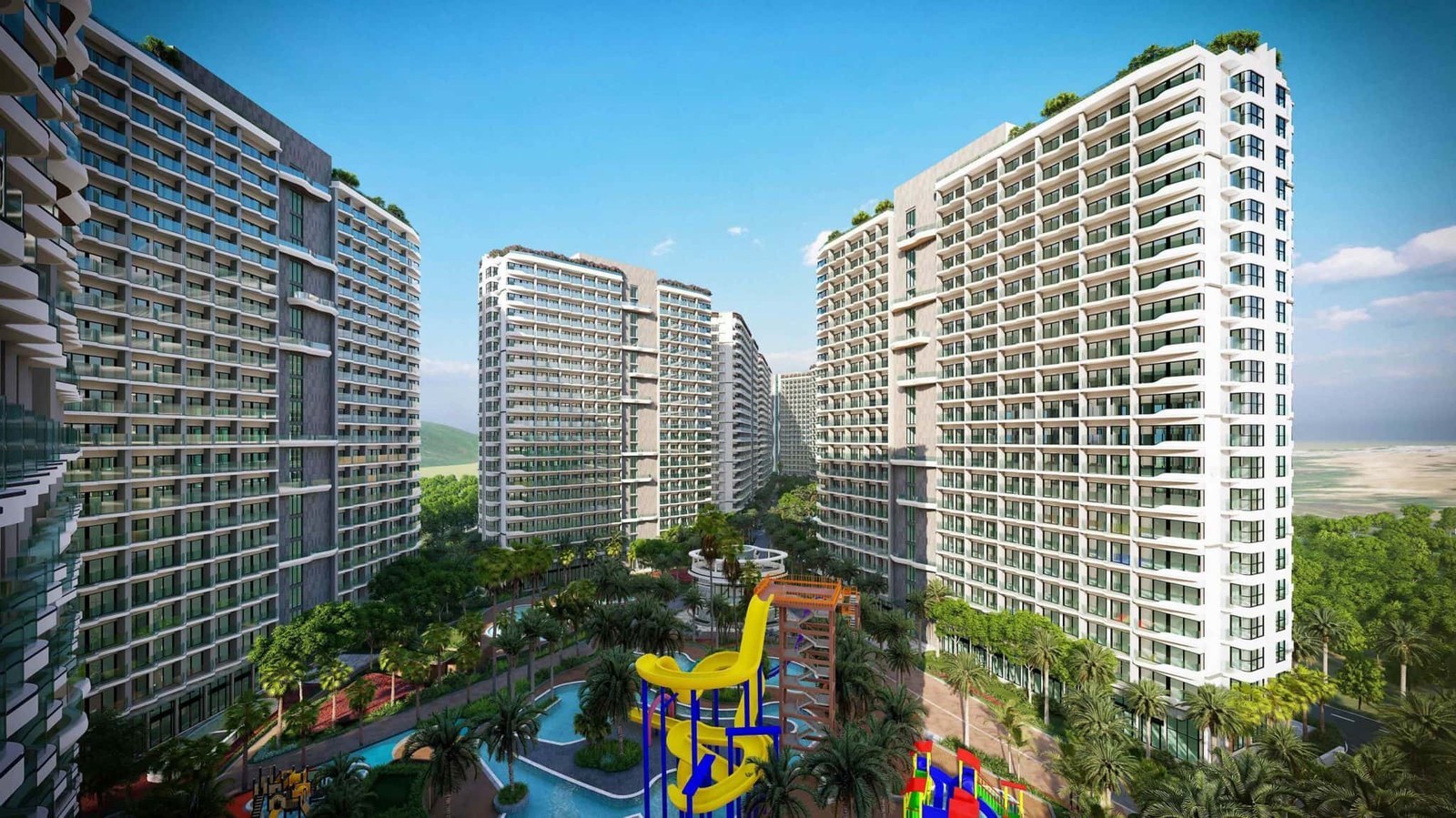 Phối cảnh khối tháp dự án Q Topia